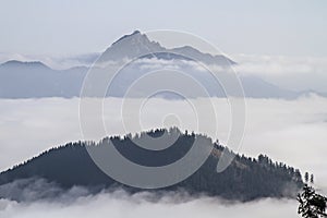 Wendelstein above mist