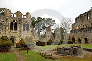 Wenlock priory & topiary