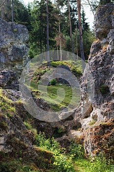 Wental, Felsenmeer in the Swabian Alb, Baden-WÃÂ¼rttemberg, Germany photo