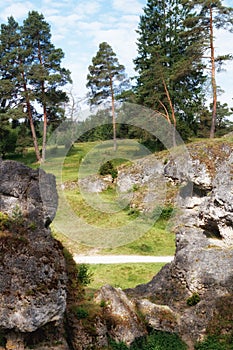Wental, Felsenmeer in the Swabian Alb, Baden-WÃÂ¼rttemberg, Germany photo