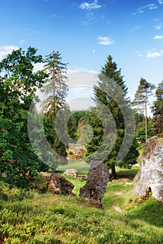 Wental, Felsenmeer in the Swabian Alb, Baden-WÃÂ¼rttemberg, Germany photo