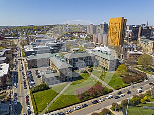 Wentworth Institute of Technology aerial view, Boston, MA, USA