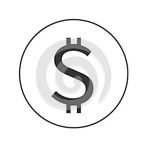 dollar vector web icon
