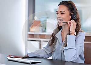 Were available 277. an attractive young female call centre agent working in her office.