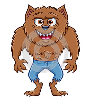 Werewolf Character Grinning Wildly photo