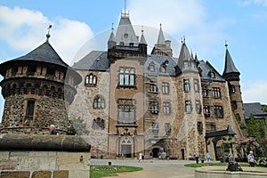 Wernigerode Castle in Harz, Sachsen-Anhalt.