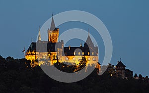 Wernigerode Germany castle at night