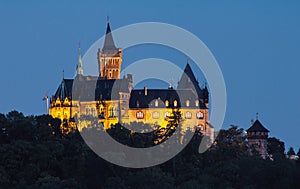 Wernigerode Germany castle at night