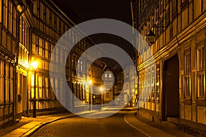 Wernigerode germany at night