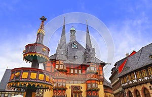 Wernigerode Rathaus Stadt city hall Harz Germany