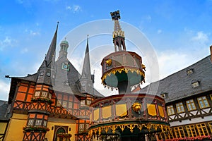 Wernigerode Rathaus Stadt city hall Harz Germany