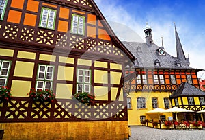 Wernigerode Rathaus Stadt city hall Harz Germany