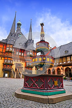 Wernigerode Rathaus Stadt city hall Harz Germany