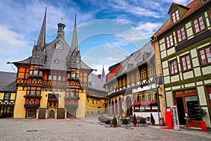 Wernigerode Rathaus Stadt city hall Harz Germany photo