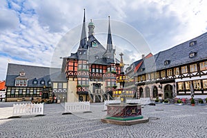 Wernigerode Town Hall on Market square, Germany