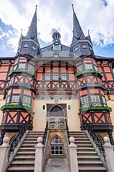 Wernigerode Town Hall on Market square, Germany