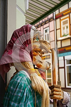 Wernigerode witch face in Harz Germany