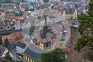 Wertheim aerial view at summer time.