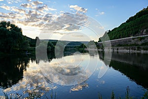 Weser transhipment point in Hann. MÃ¼nden. View of the Weser photo