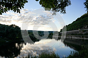 Weser transhipment point in Hann. MÃ¼nden. View of the Weser photo