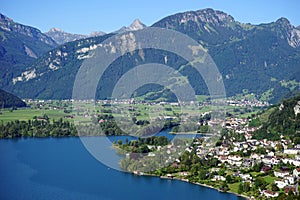 Wessen town on the lake