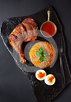 West African Entree with Jollof Rice