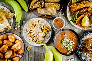 West african food assortment