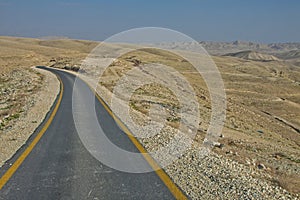 West Bank - Bethlehem Governorate - The road to Holy Lavra of Sa