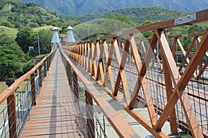 West Bridge in Olaya and Santa Fe de Antioquia, Colombia.
