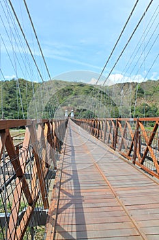 West Bridge in Olaya and Santa Fe de Antioquia, Colombia. photo