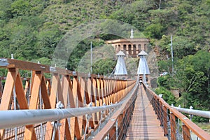 West Bridge in Olaya and Santa Fe de Antioquia, Colombia. photo