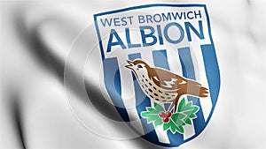 West Bromwich Albion Flag video waving in wind West Bromwich Albion Flag Wave L