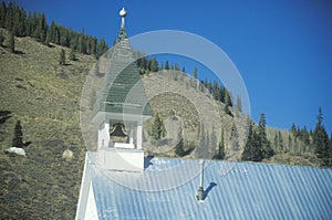 West Church with a tin roof in Red Cliff Colorado