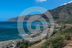 The West coast along Makua, Oahu, Hawaii