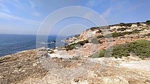 West coast of the European Union, Portugal& x27;s west cliff, Atlantic Ocean, Oceano Atlantico photo