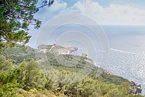 The west coast of the island Capri in spring, Italy photo