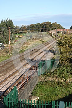West Coast Main Line railway in Lancashire photo