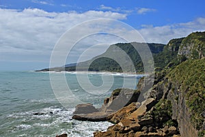 West coast in Punakaiki, New Zealand