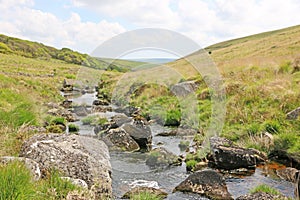 West Dart River valley in Dartmoor photo