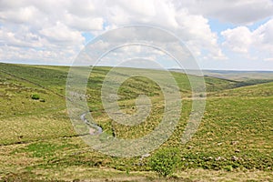 West Dart River Valley in Dartmoor, Devon photo