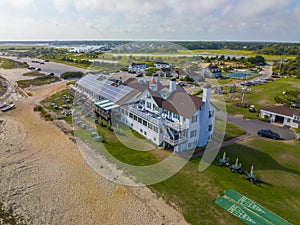 West Dennis Beach aerial view, Cape Cod, MA, USA