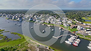 West Dennis Beach aerial view, Dennis, MA, USA