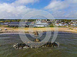 West Dennis Beach aerial view, Cape Cod, MA, USA photo