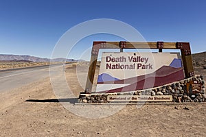 West Entrance to Death Valley National Park California USA