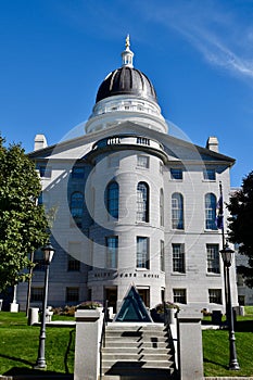 West Entrance To Maine State House