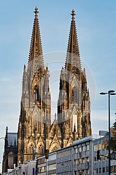 cologne cathedral with its imposing twin towers