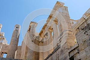 West facade of the Propylaia of Acropolis of Athens
