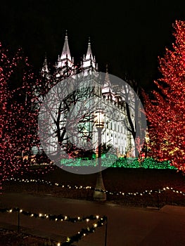 West Facade of Salt Lake City LDS Mormon Temple photo