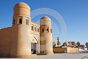 West gate of Khiva, Uzbekistan