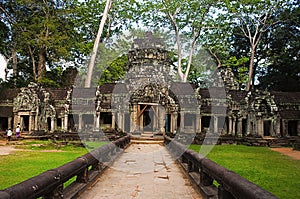 West gate of Ta Prohm, Angkor, Cambodia.